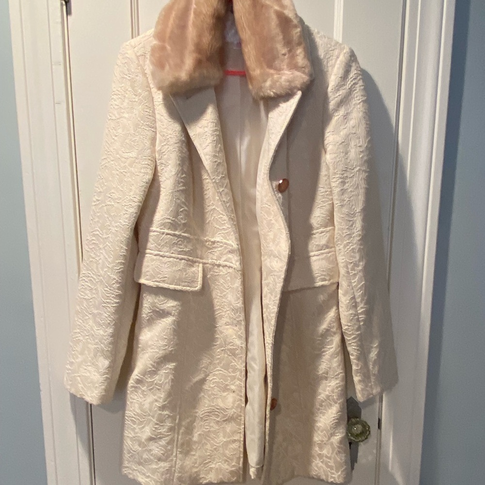 Women's Faux Fur Peacoat